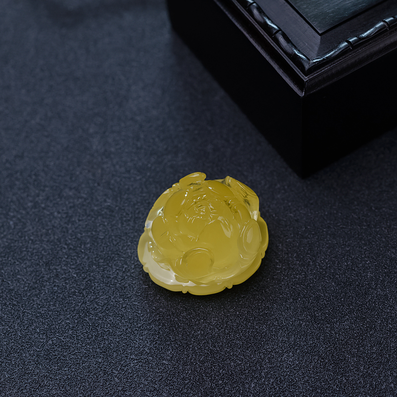 蜜蜡牡丹花-红掌柜