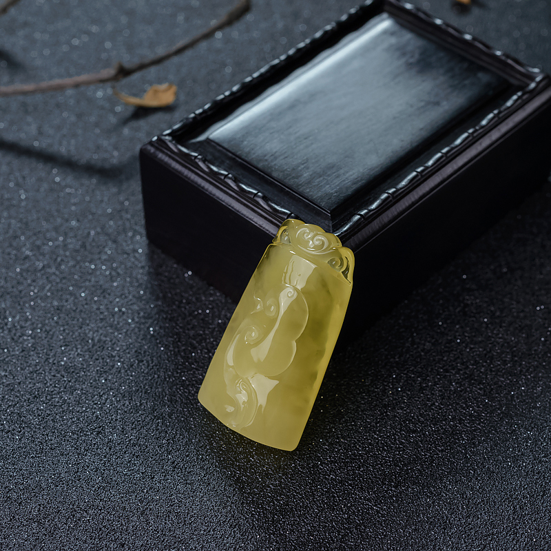 蜜蜡如意吊坠-红掌柜