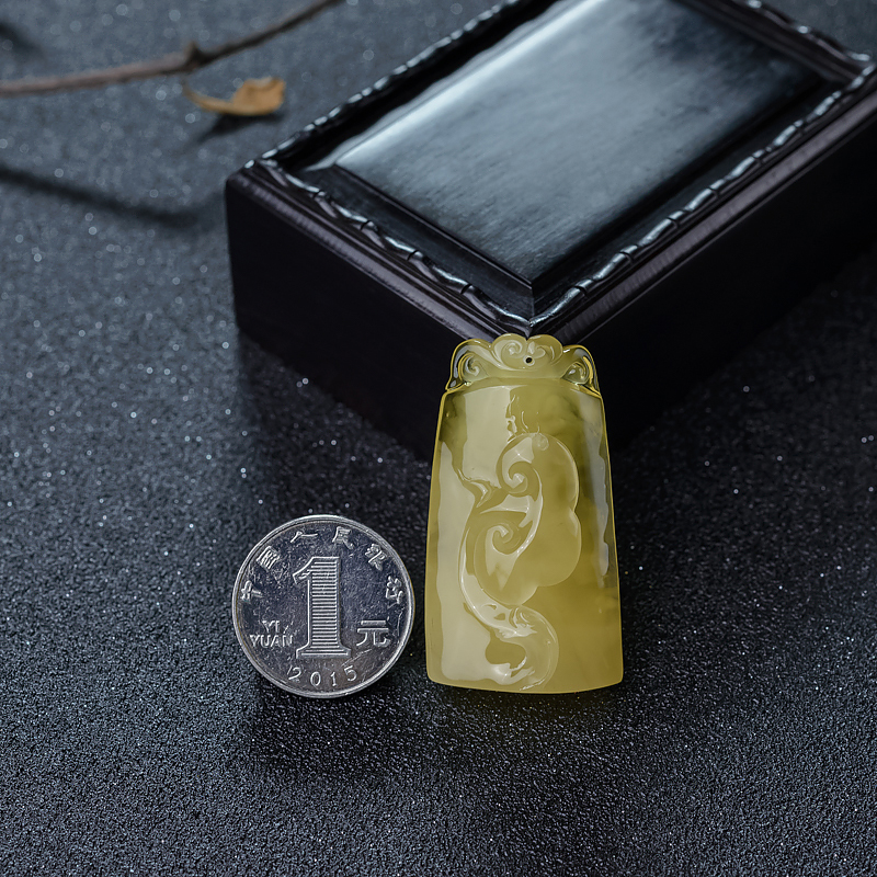 波罗的海蜜蜡如意吊坠-红掌柜