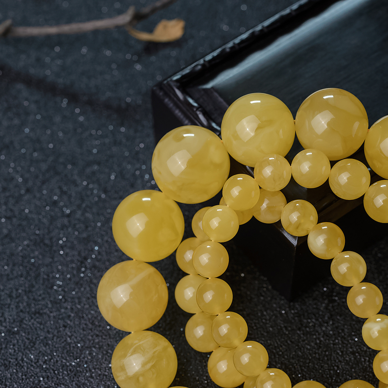 波罗的海蜜蜡塔链-红掌柜