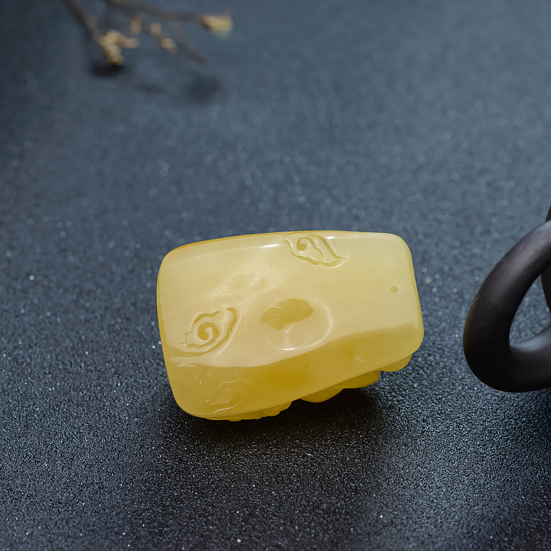 蜜蜡貔貅吊坠-红掌柜