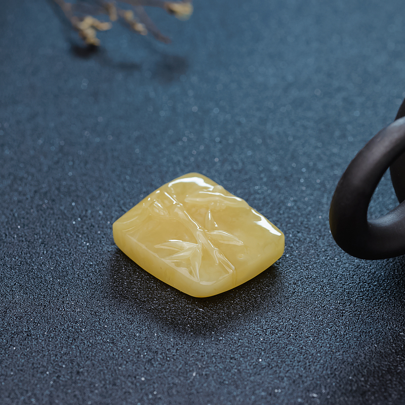 波罗的海蜜蜡竹节吊坠-红掌柜