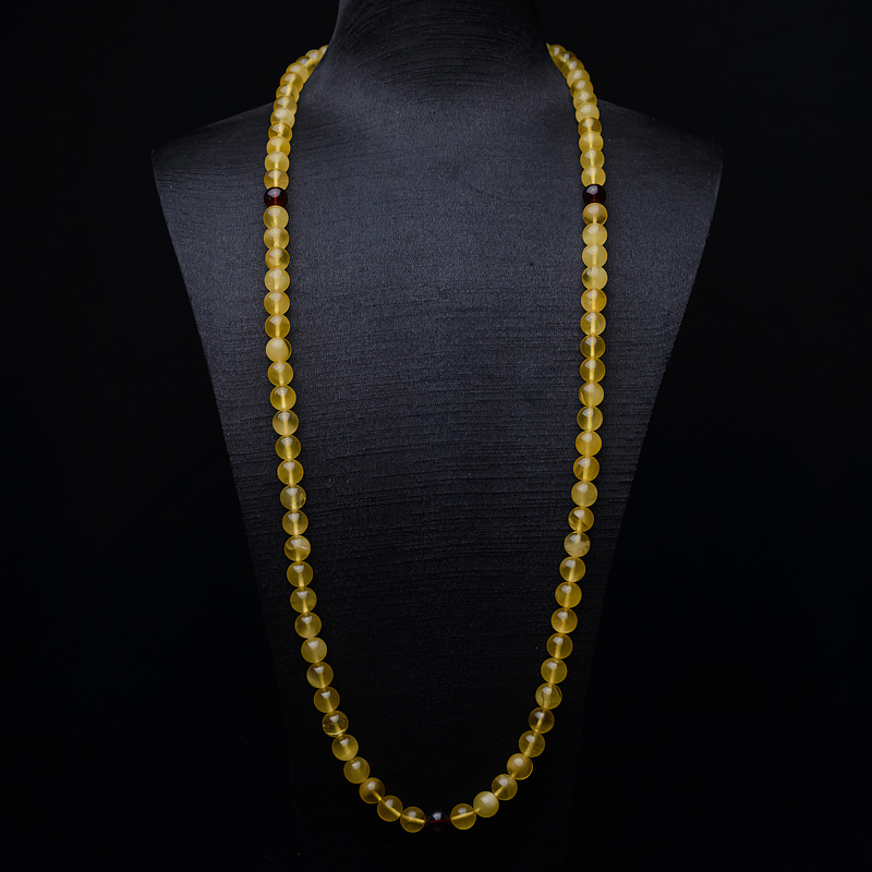 8.3mm鸡油黄金绞蜜108佛珠-红掌柜