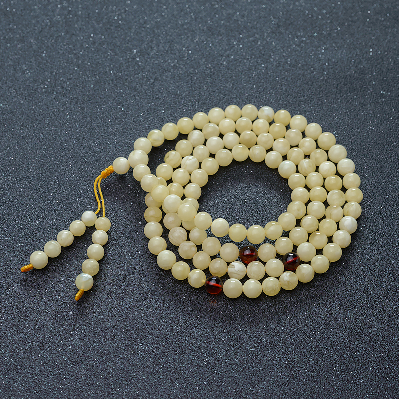 蜜蜡佛珠-红掌柜