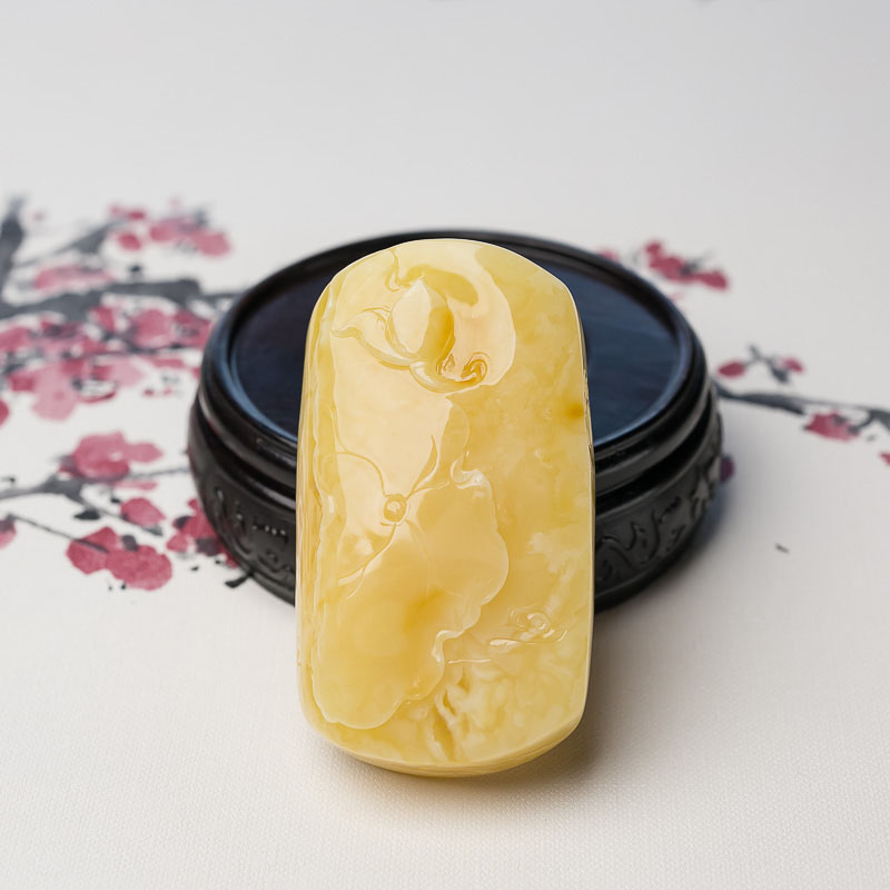 鸡油黄蜜蜡观音-红掌柜