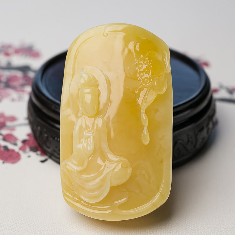 蜜蜡吊坠-红掌柜