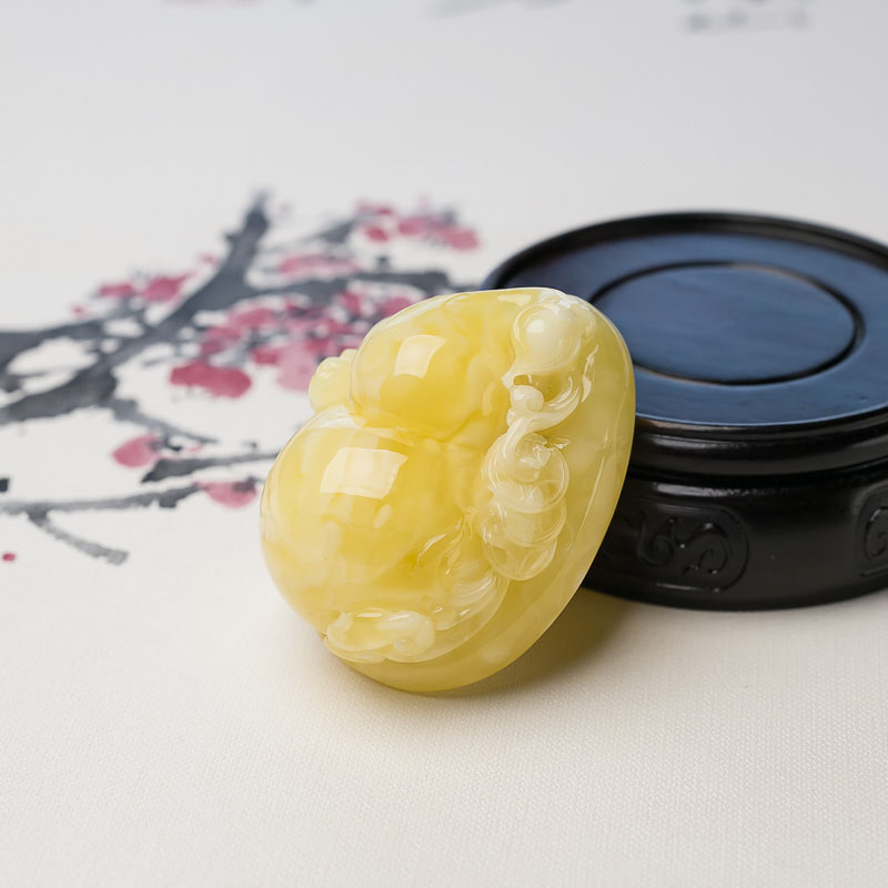 蜜蜡吊坠-红掌柜