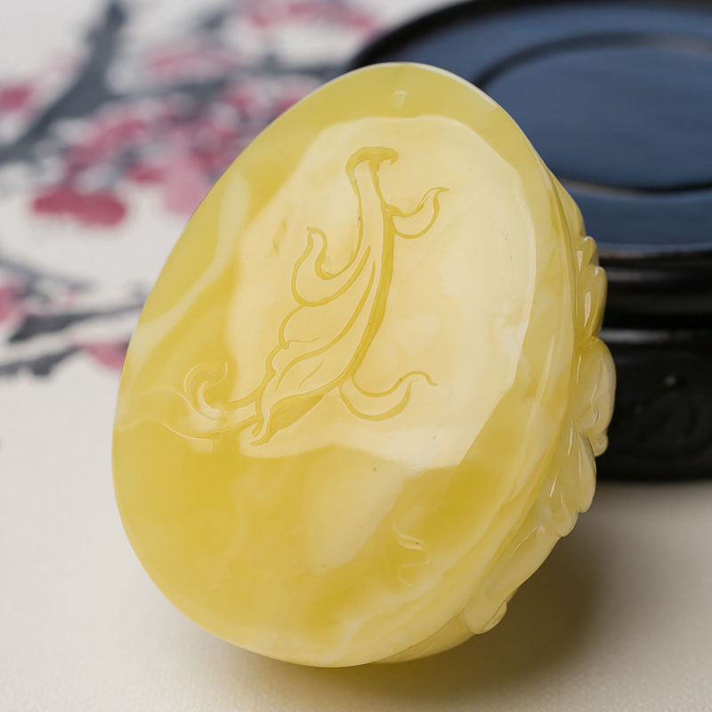 天然蜜蜡葫芦吊坠-红掌柜