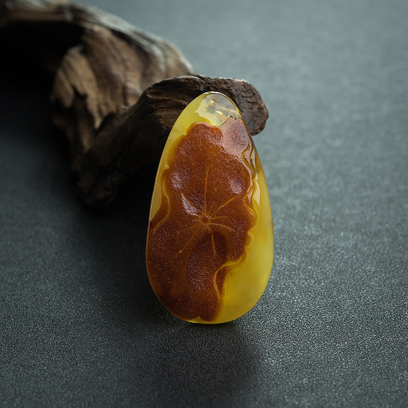 天然蜜蜡葫芦吊坠-红掌柜