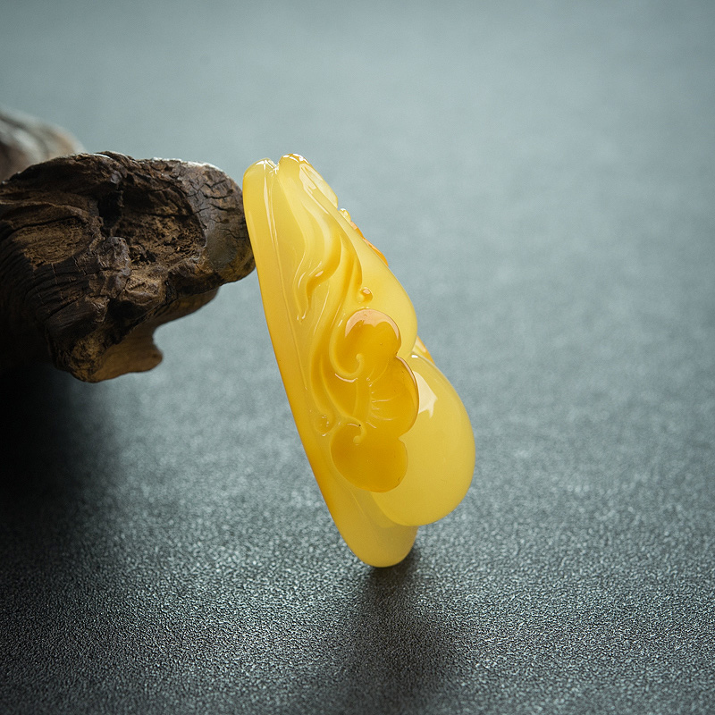 天然蜜蜡葫芦吊坠-红掌柜