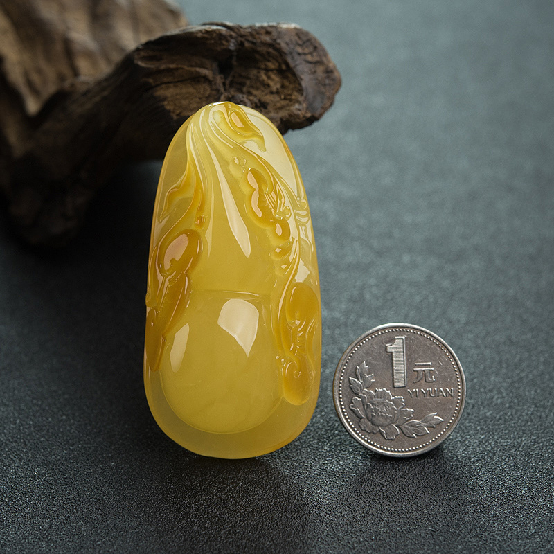 蜜蜡葫芦挂坠-红掌柜