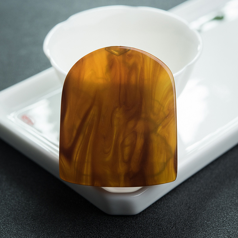 棕珀文殊菩萨挂坠-红掌柜