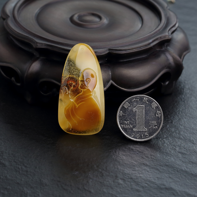 波罗的海蜜蜡吊坠-红掌柜