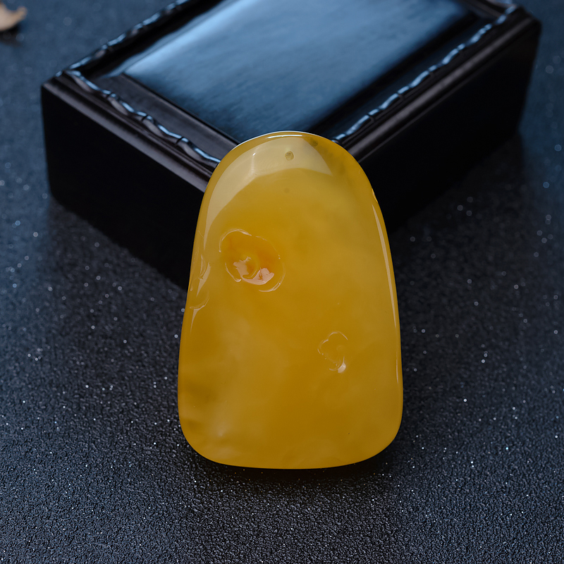 鸡油黄蜜蜡牡丹花-红掌柜