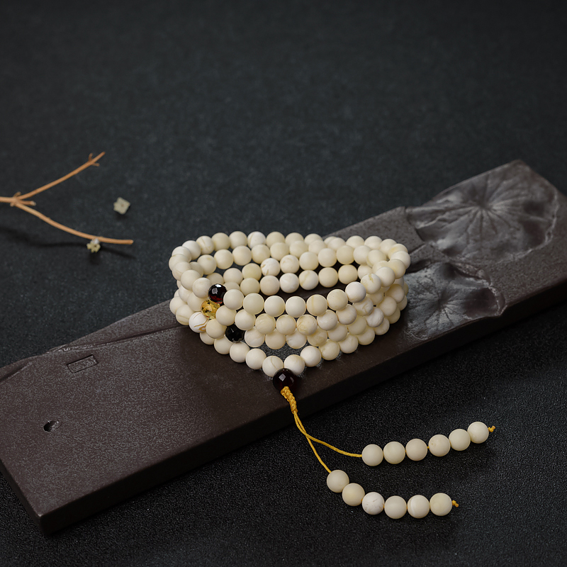 白蜜108佛珠-红掌柜