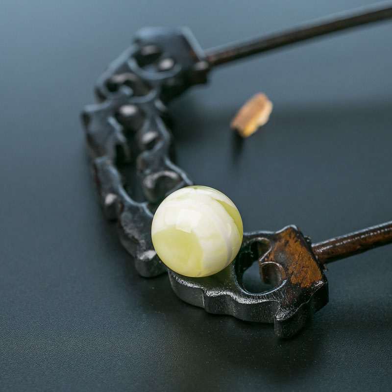 19mm白花蜜蜡圆珠-红掌柜