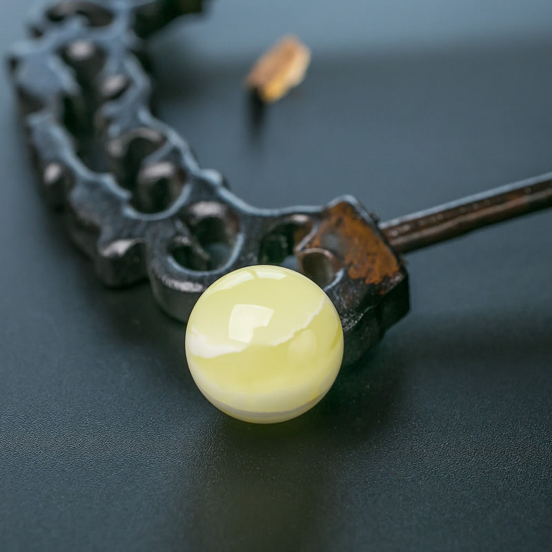 波罗的海蜜蜡圆珠-红掌柜