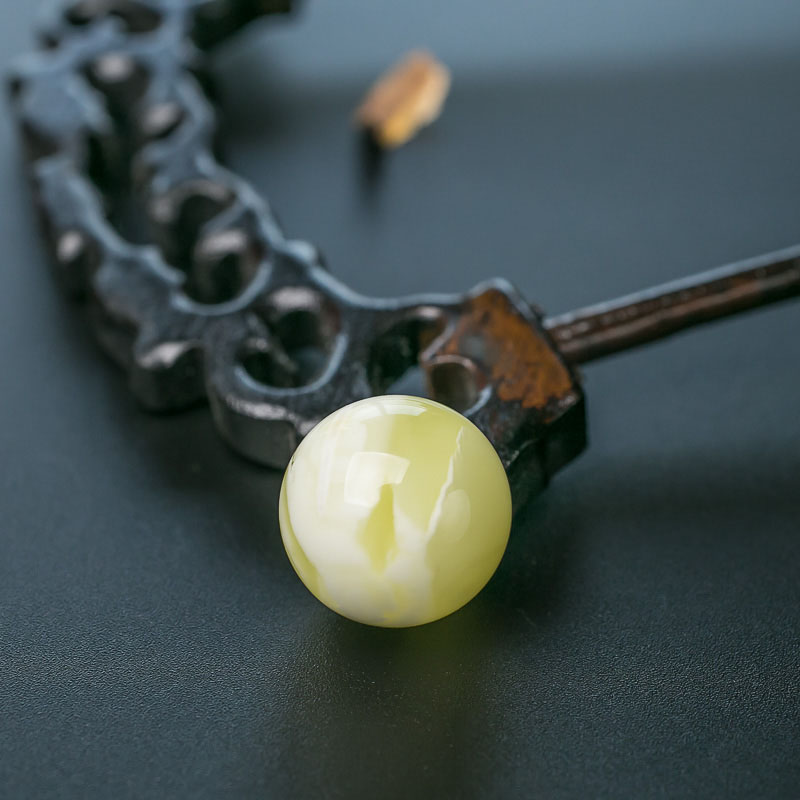 白花蜜蜡圆珠-红掌柜