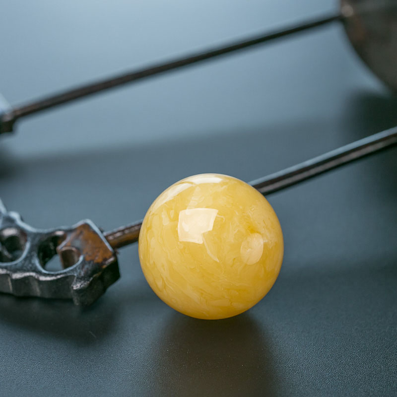 蜜蜡圆珠-红掌柜