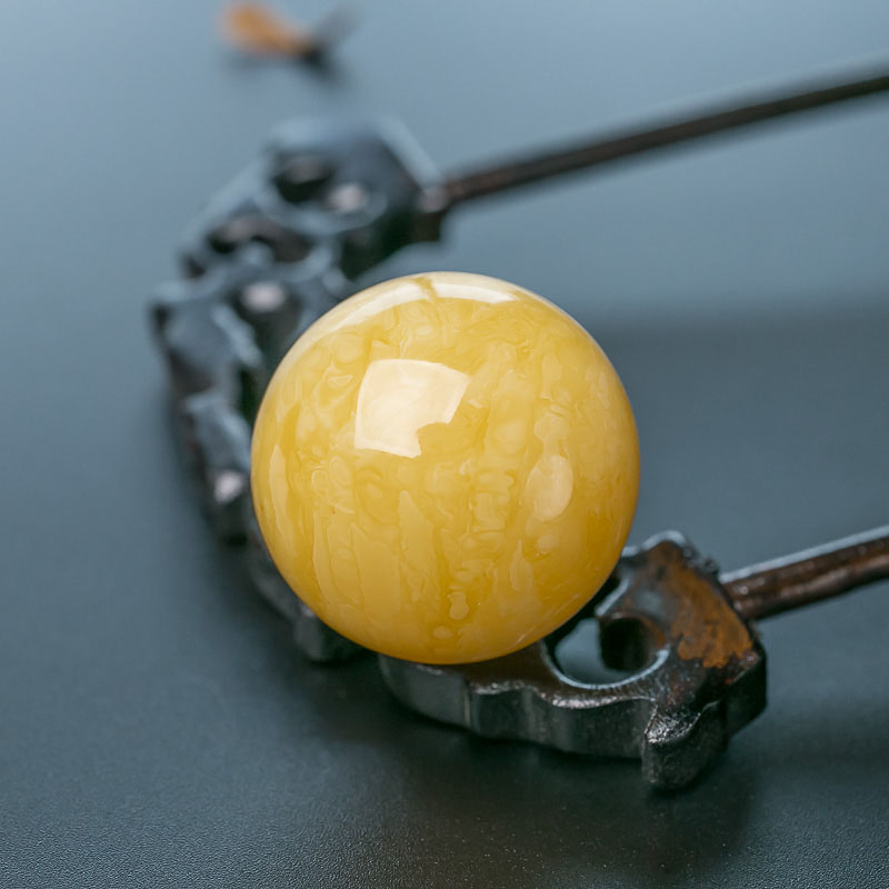 波罗的海蜜蜡圆珠-红掌柜