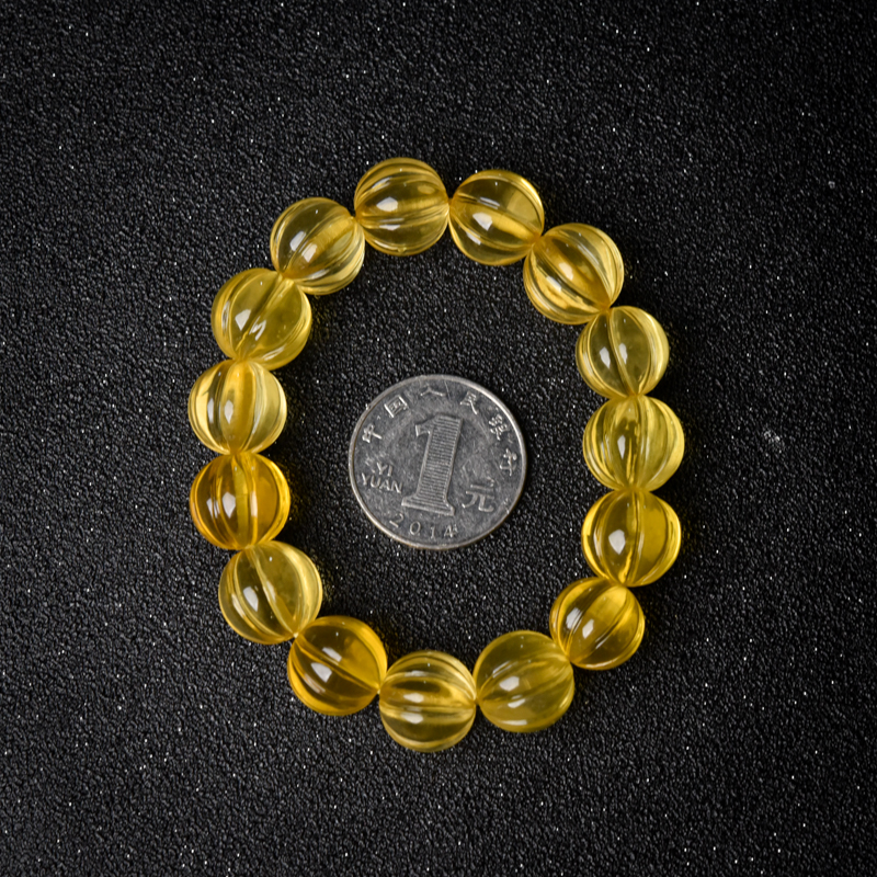 金珀单圈手串-红掌柜