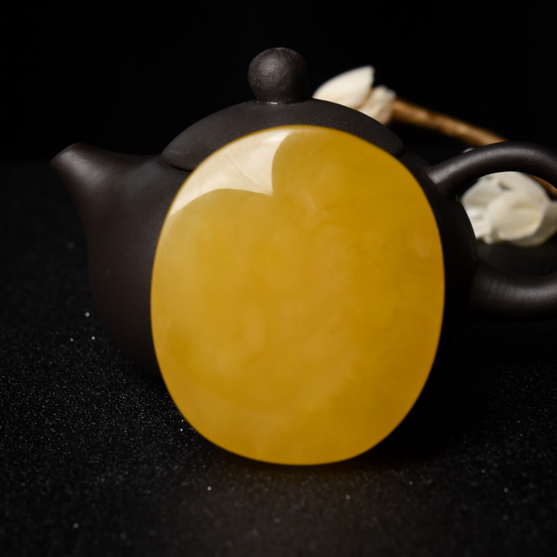 天然蜜蜡随形吊坠-红掌柜