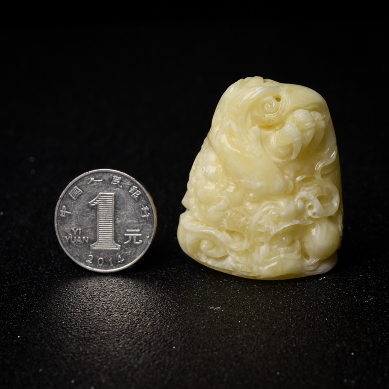 蜜蜡吊坠-红掌柜