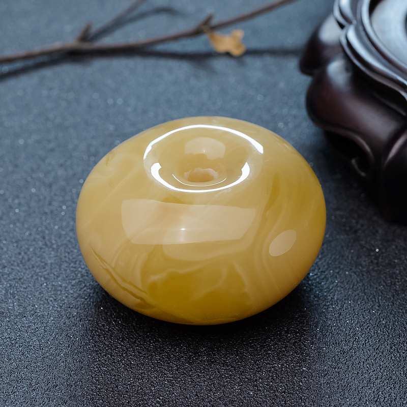 波罗的海蜜蜡平安扣吊坠-红掌柜