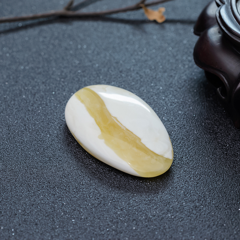 天然白花蜜蜡吊坠-红掌柜