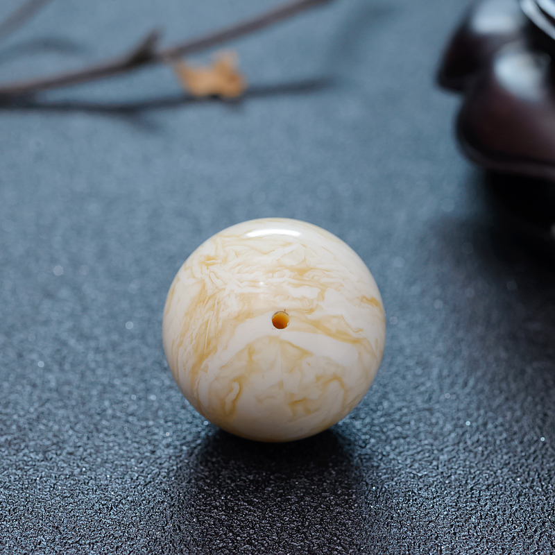 27mm波罗的海白蜜圆珠-红掌柜