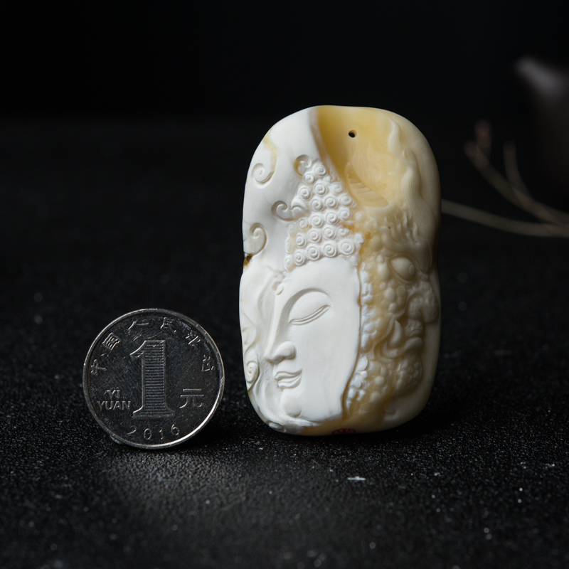 带皮白蜜一念之间吊坠-红掌柜