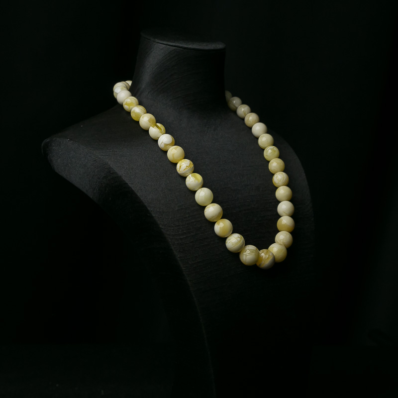 波罗的海白花蜜蜡塔链-红掌柜