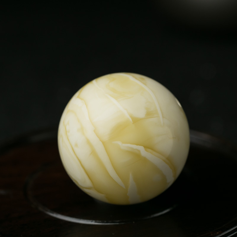 波罗的海蜜蜡圆珠-红掌柜