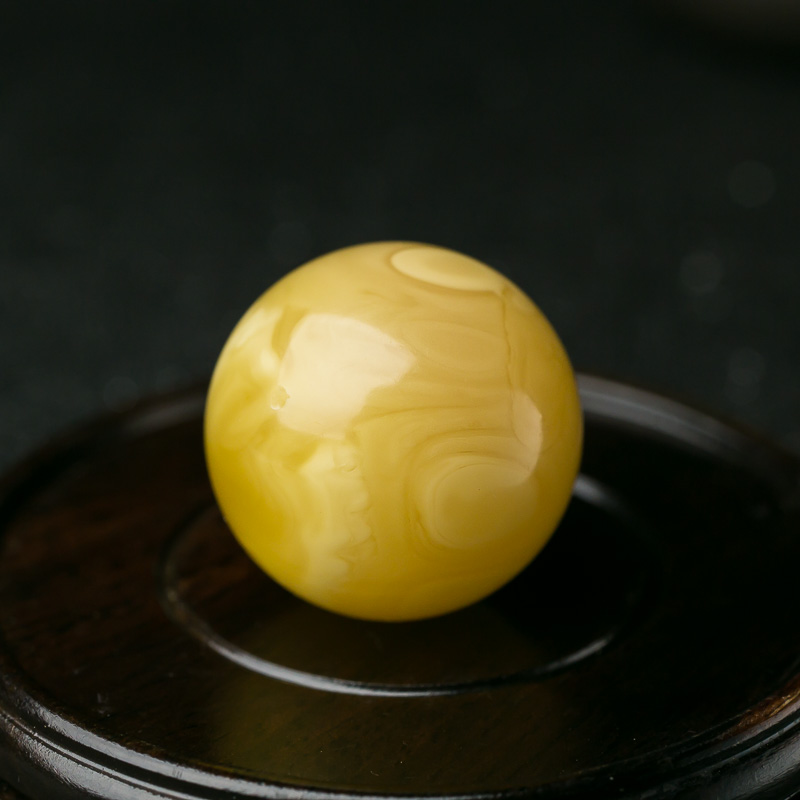 蜜蜡圆珠-红掌柜