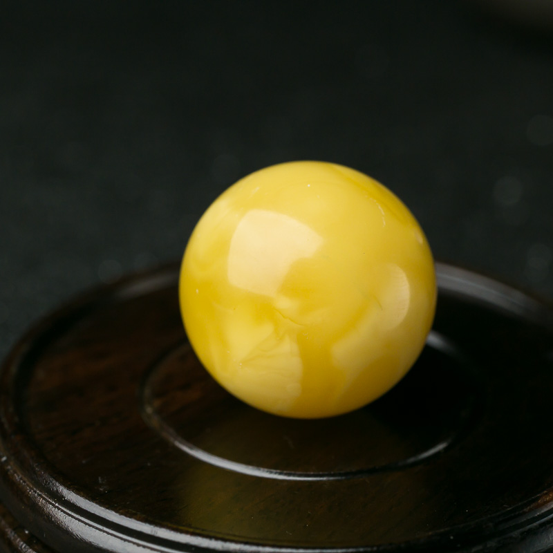 波罗的海天然蜜蜡圆珠-红掌柜