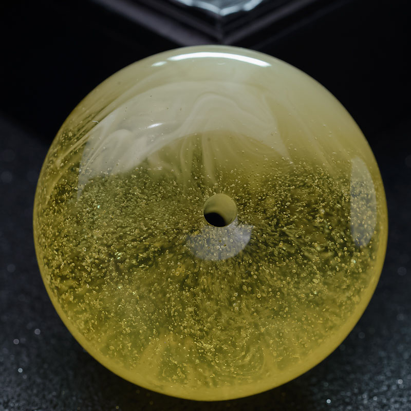 柠檬黄蜜蜡吊坠-红掌柜