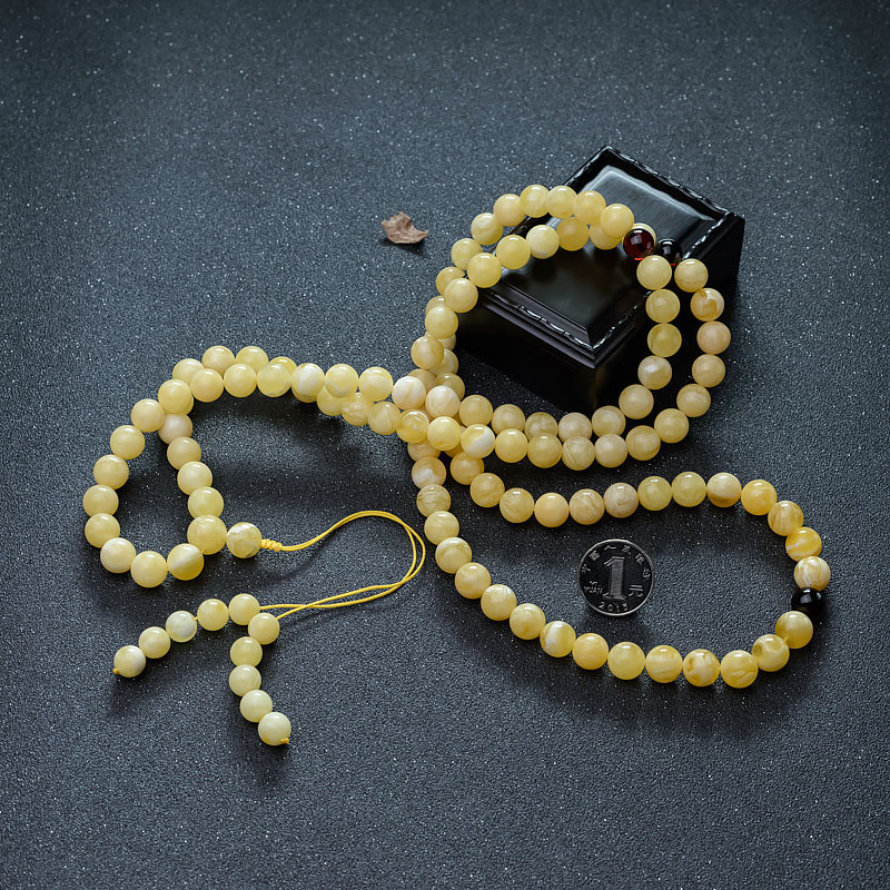 蜜蜡佛珠-红掌柜