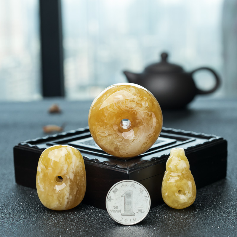 波罗的海天然蜜蜡套装-红掌柜