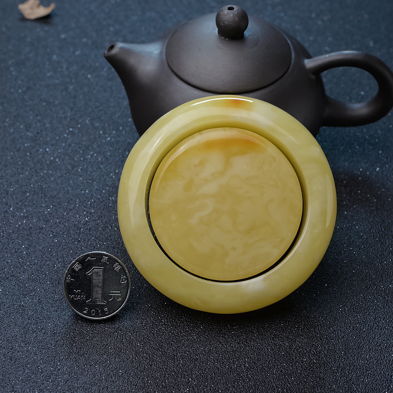 天然柠檬黄蜜蜡手镯-红掌柜