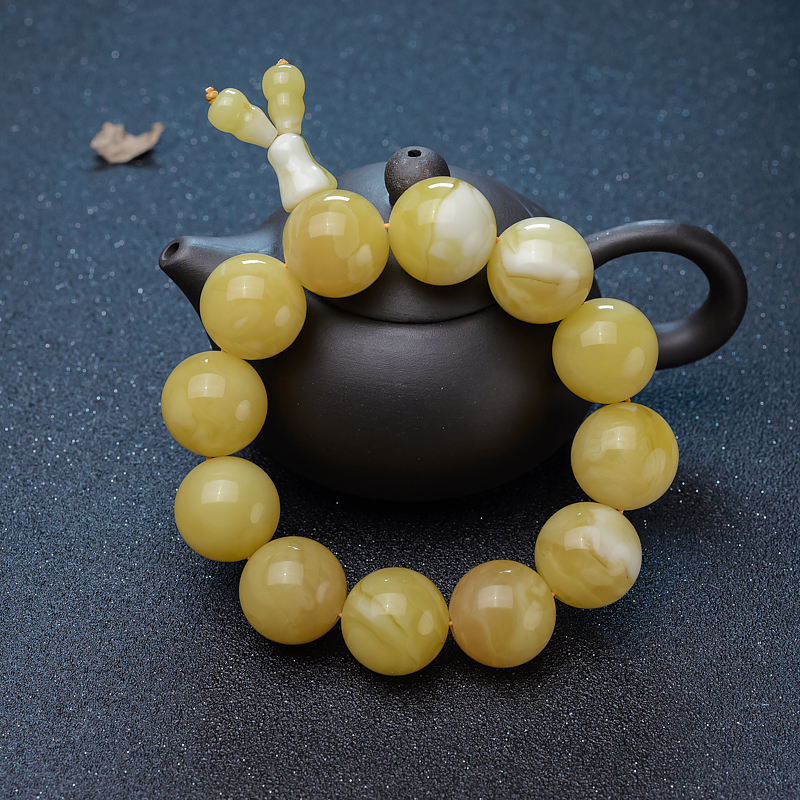 蜜蜡手串-红掌柜