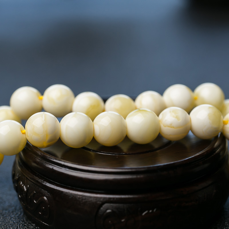 天然蜜蜡珠链-红掌柜