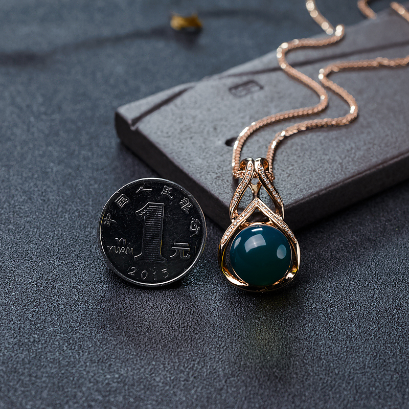 多米蓝珀项链-红掌柜