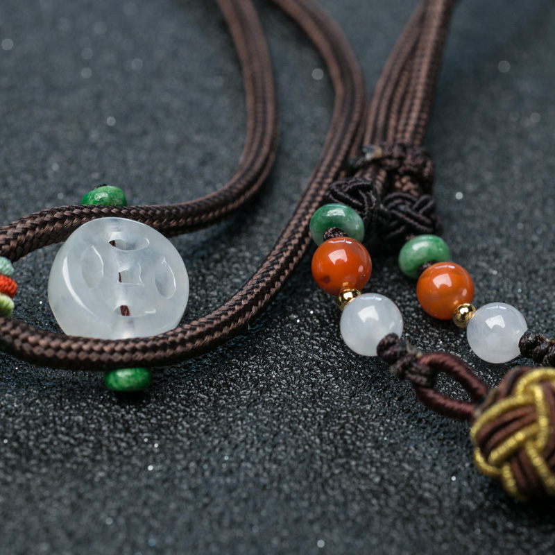 蓝珀吊坠-红掌柜