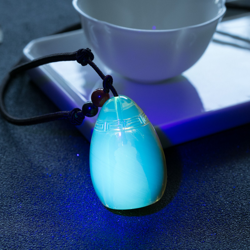 天然蓝珀佛在心中吊坠-红掌柜