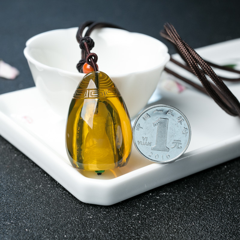 蓝珀吊坠-红掌柜