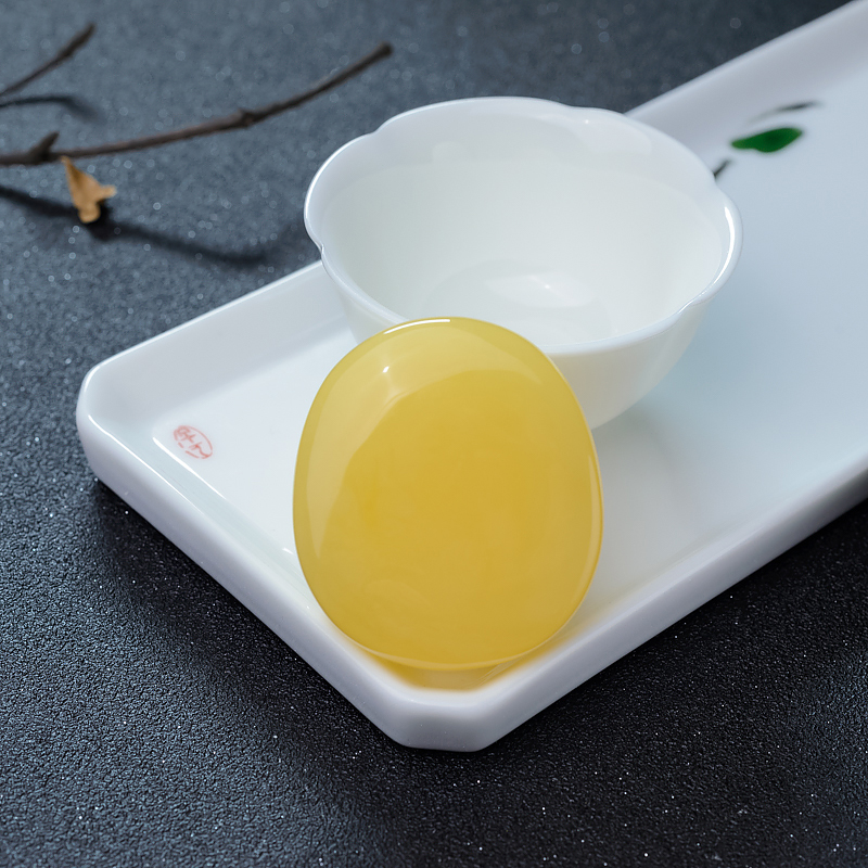 鸡油黄蜜蜡弥勒佛-红掌柜