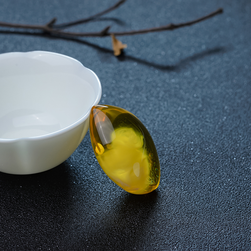 鸡油黄金绞蜜吊坠-红掌柜