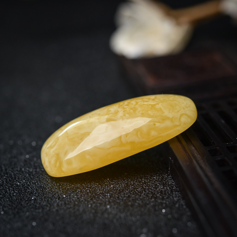 白花蜜蜡吊坠-红掌柜