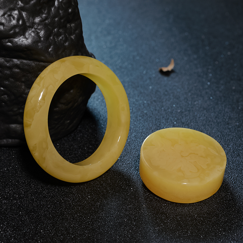 蜜蜡平安镯-红掌柜