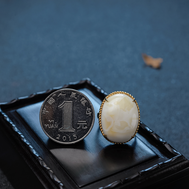 波罗的海蜜蜡戒指-红掌柜